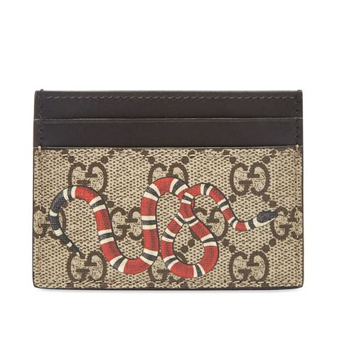 gucci card holder mens|gucci card holder with snake.